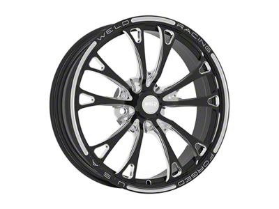 Weld Racing V-Series Gloss Black Milled Wheel; 18x6; -20mm Offset