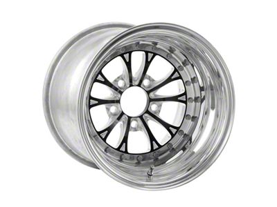 Weld Racing Vitesse Black Center with Polished Shell Wheel; 15x10; -25mm Offset