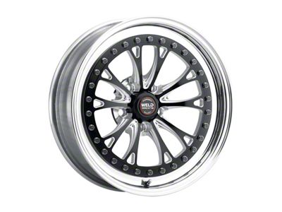 Weld Racing Vitesse Black Center with Polished Shell Wheel; 17x10; 64mm Offset