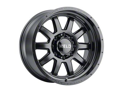 Weld Off-Road Stealth Satin Black Wheel; 20x12; -44mm Offset