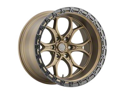 Weld Off-Road Ledge Six Satin Bronze Wheel; 20x10; -18mm Offset; 6x139.7mm Bolt Pattern; 106.10mm Hub Bore