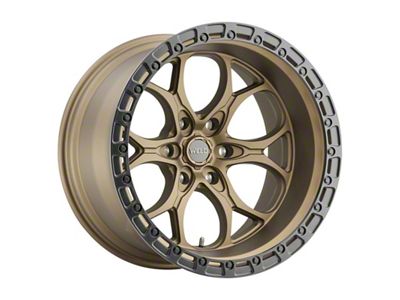 Weld Off-Road Ledge Six Satin Bronze Wheel; 20x12; -44mm Offset; 6x139.7mm Bolt Pattern; 106.10mm Hub Bore
