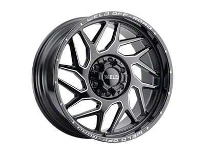 Weld Off-Road Fulcrum Gloss Black Milled Wheel; 20x10; -18mm Offset