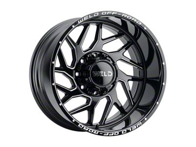 Weld Off-Road Fulcrum Gloss Black Milled Wheel; 20x9; 20mm Offset