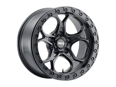 Weld Off-Road Ledge Beadlock Satin Black Wheel; 17x10; -25mm Offset