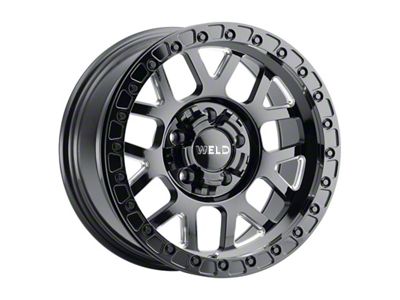 Weld Off-Road Cinch Beadlock Gloss Black Milled Wheel; 17x10; -24mm Offset