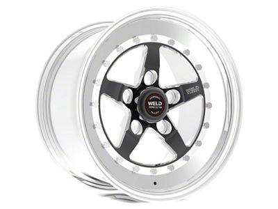 Weld Racing Weldstar Black Anodized Wheel; 15x16; -25mm Offset