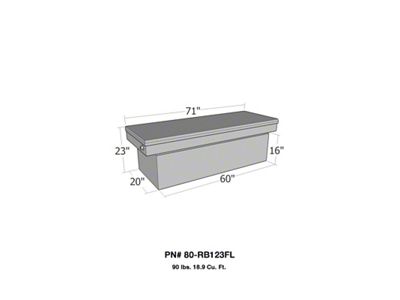 Westin Full Lid Full Size XOver Xtra Deep - Aluminum - 80-RB123FL