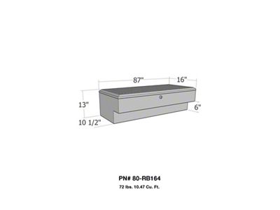 Westin LoSider Side Rail 87in Box - Aluminum - 80-RB164