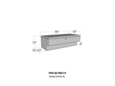 Westin LoSider Side Rail 56in Box - Aluminum - 80-RB174