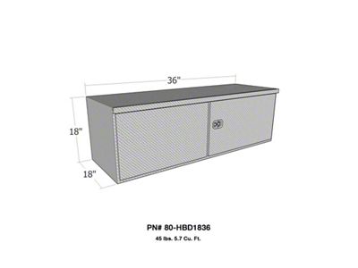 Westin HD Under Body 18in x 36in Barn Door w/ - 80-HBD1836