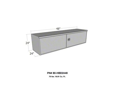 Westin HD Under Body 24in x 48in Barn Door w/ - 80-HBD2448