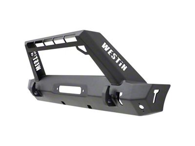 Westin 18-19 Jeep Wrangler JL Stubby Front Bumper - Textured - 59-80085