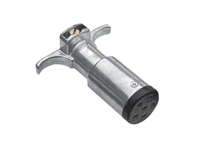Westin Premier 6-Way Round Metal Trailer Side Connector - Black