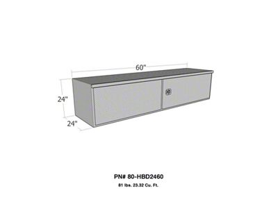 Westin HD Under Body 24in x 60in Barn Door w/ - 80-HBD2460