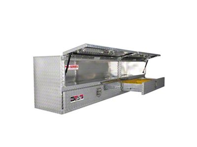 Westin High Cap 96in Stake Bed Contractor TopSider w/ Bottom - 80-TB400-96D-BD