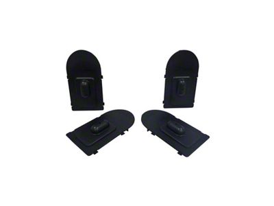Step Board Black Plastic Light Cavity Cover 2/pkg