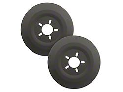 Mr. Gasket Wheel Dust Shields; 16 in.; Incl. Wheel Lugs; - 6906