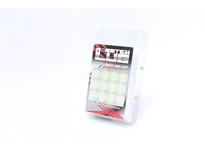 Wheel Mate Monster Lug Nut Caps - White 14x1.50 - 33007W