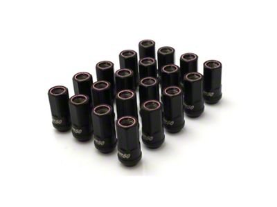 Wheel Mate Muteki HR50 Open End Lug Nuts - Black - HR5007BR