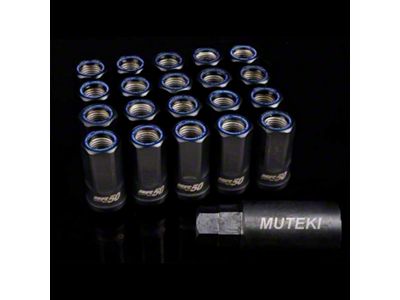 Wheel Mate Muteki HR50 Open End Lug Nuts - Black - HR5007BU