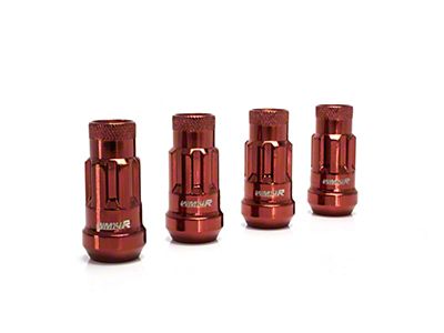 Wheel Mate WM14R 14x1.50 Wheel Locks Red 4 PCS - WM14R02R
