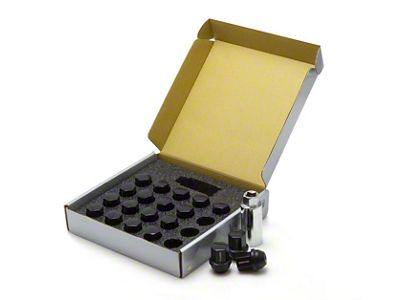 Wheel Mate WM14T Closed End Lug Nuts - QTY 20/Black - WM14TB20