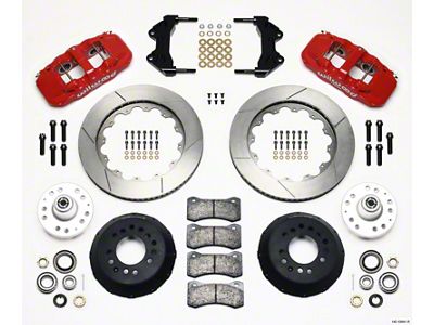 Wilwood AERO6 Front Hub Kit 14.00-Red ProSpindle - 140-10641-R