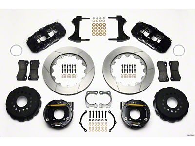 Wilwood AERO4 Rear P-Brake Kit 14.00in Chevy 12 Bolt w/ - 140-10943