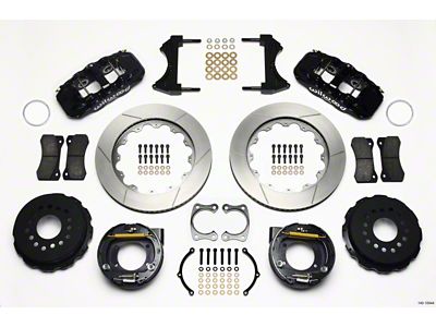 Wilwood AERO4 Rear P-Brake Kit 14.00in Big Ford New Style - 140-10944