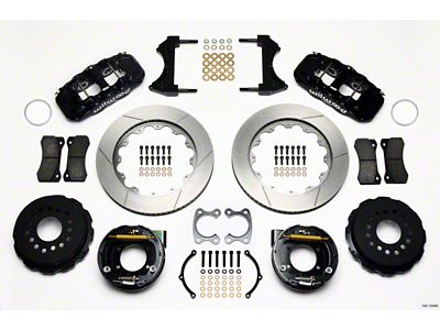 Wilwood AERO4 Rear P-Brake Kit 14.00in Small Ford 2.66in Offset - 140-10946