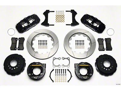 Wilwood AERO4 Rear P-Brake Kit 14.00in Big Ford Old Style - 140-10947
