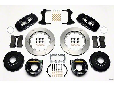 Wilwood AERO4 Rear P-Brake Kit 14.00in Small Ford 2.50in Offset - 140-10949