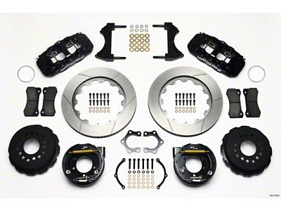 Wilwood AERO4 Rear P-Brake Kit 14.00in Mopar/Dana 2.36in Off w/Snap - 140-10951