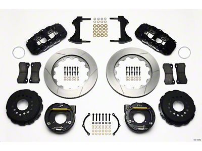 Wilwood AERO4 Rear P-Brake Kit 14.00in Ford 8.8 w/2.5in Offset-5 - 140-10952
