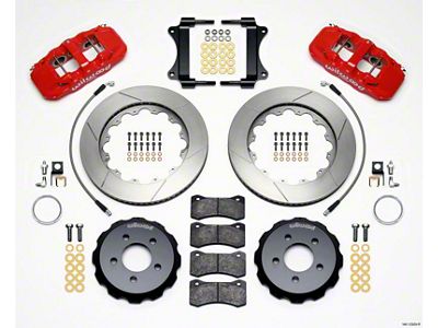 Wilwood AERO6 Front Hat Kit 14.25 Red 2008-2009 Pontaic G8 - 140-12929-R