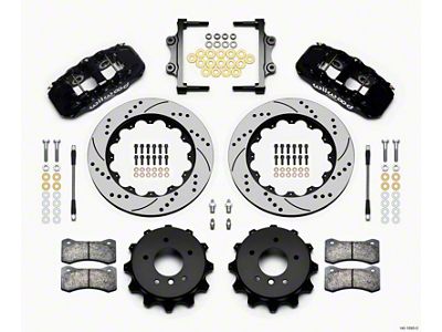Wilwood AERO4 Rear Kit 14.00 Drilled 2007-2011 BMW E90 Series - 140-13583-D