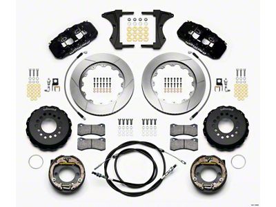 Wilwood AERO4 Rear Kit 14.00 2005-2014 Mustang w/ BMR Suspn. - 140-13686