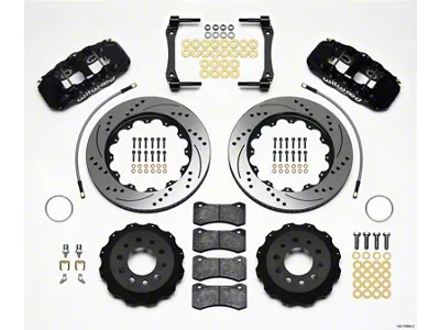 Wilwood AERO4 Rear Kit 14.25in Drilled 2014-Up Corvette C7 w/Lines - 140-13698-D
