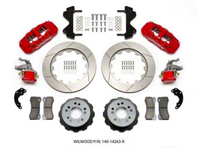 Wilwood AERO4 / MC4 Rear Kit 14.00 Red Currie Pro-Tour - 140-14263-R