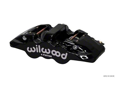 Wilwood Caliper-Aero4-L/H - Black 1.62/1.38in Pistons 1.25in Disc - 120-13282-BK