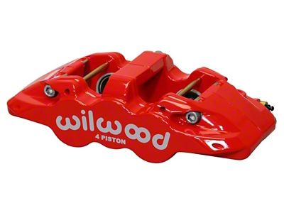 Wilwood Caliper-Aero4-R/H - Red 1.88/1.62in Pistons 1.25in Disc - 120-13285-RD