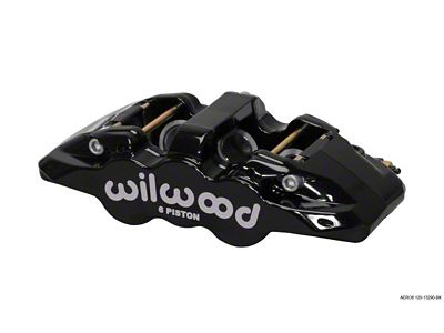 Wilwood Caliper-Aero6-L/H - Black 1.62/1.12/1.12in Pistons 1.25in Disc - 120-13290-BK