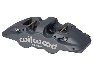 Wilwood Caliper-Aero6-L/H - Black Anodize .80 Thk Pad 1.62/1.12/1.12in Pistons - 120-13292
