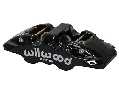 Wilwood Caliper-Aero6-R/H - Black 1.75/1.38/1.38in Pistons 1.25in Disc - 120-13293-BK