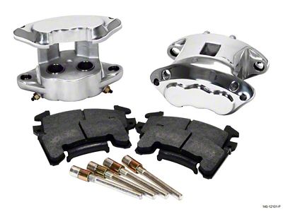 Wilwood D154 Rear Caliper Kit -Polished 1.12 / 1.12in Piston - 140-12101-P