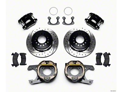 Wilwood D154 P/S Park Brake Kit Drilled Small Ford 2.66in - 140-12210-D