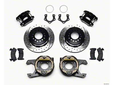 Wilwood D154 P/S Park Brake Kit Drilled Mopar/Dana 2.36in Off - 140-12214-D