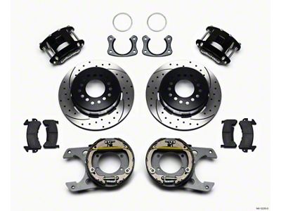 Wilwood D154 P/S Park Brake Kit Drilled New Big Ford - 140-12235-D