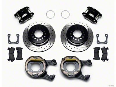 Wilwood D154 P/S Park Brake Kit Drilled 12 Bolt 2.81in - 140-13025-D
